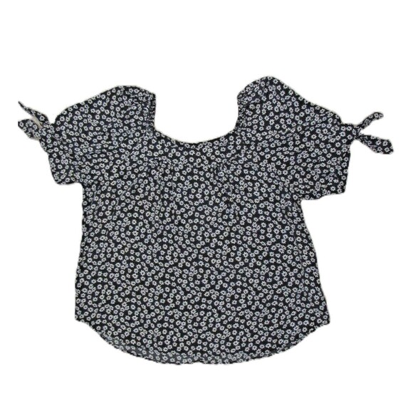 Karen Kane Plus Size 2X Printed Square Neck Top Ditsy Floral Print Prairie USA - Picture 1 of 8